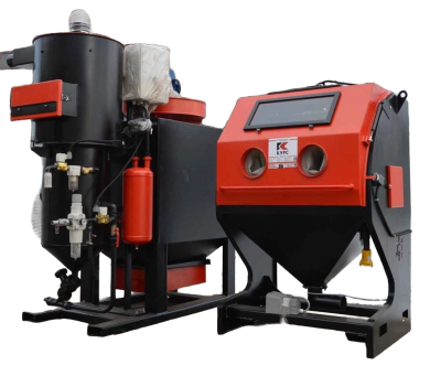 Пескоструйная камера PST-КСО-130 напорная, без ФВ, ФВР 4.0 кВт, без выдвижного поворотного стола