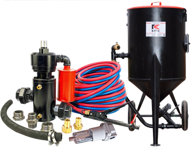 Пескоструйный аппарат PST-200 с фильтром, КПДУ twin 10 п.м.